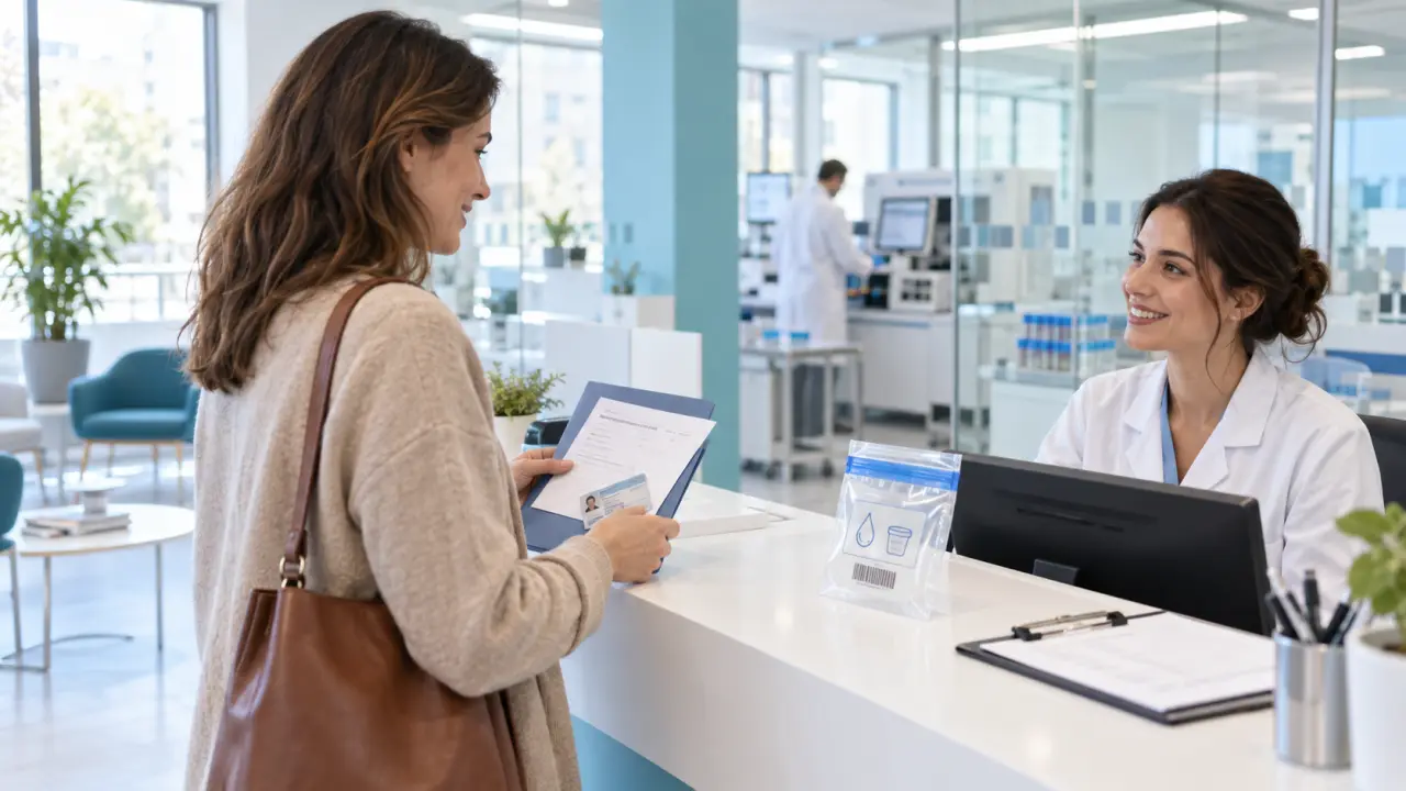 Accueil lumineux d’un laboratoire d’analyses médicales moderne
