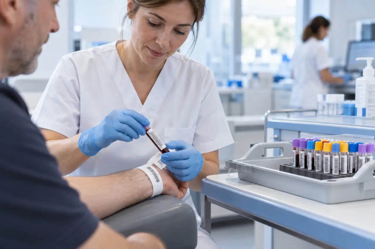 Prise de sang : un protocole précis, du contrôle de l’identité à l’acheminement des tubes
